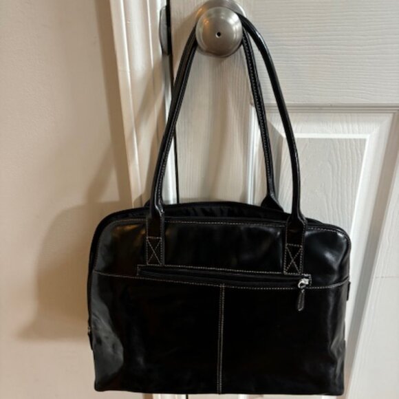 Giani Bernini Leather Tote Briefcase Shoulder Bag - Picture 2 of 5